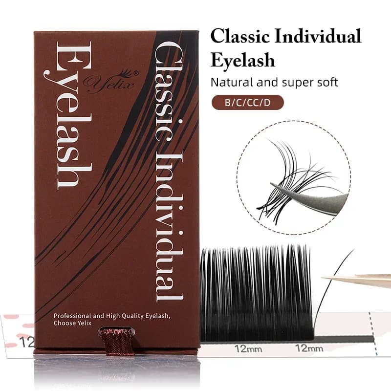 Super Matte Klassieke Individuele Wimperextensions 0,18 mm