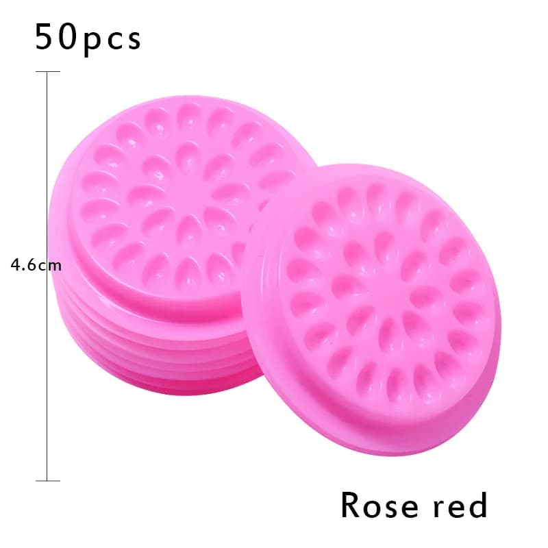 Bloemvormige plastic lijmhouder voor wimperextensions