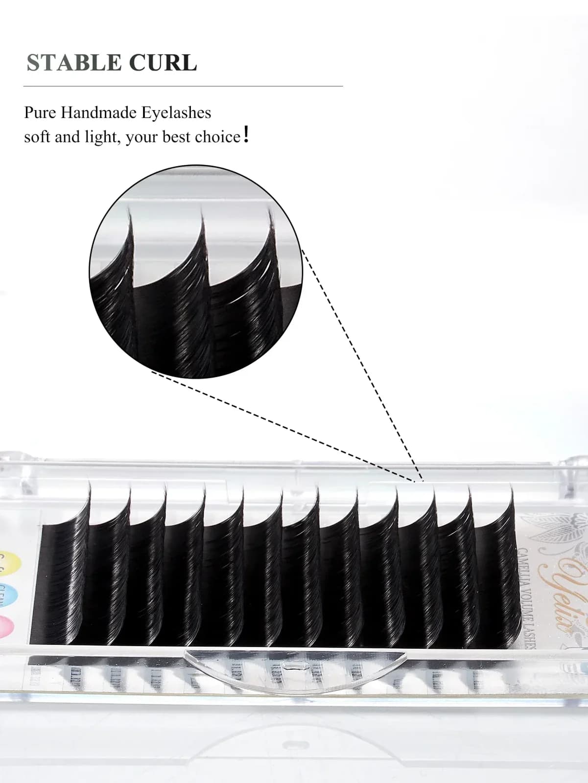 Klassieke Ellipse Flat Matte Natuurlijke Wimperextensions