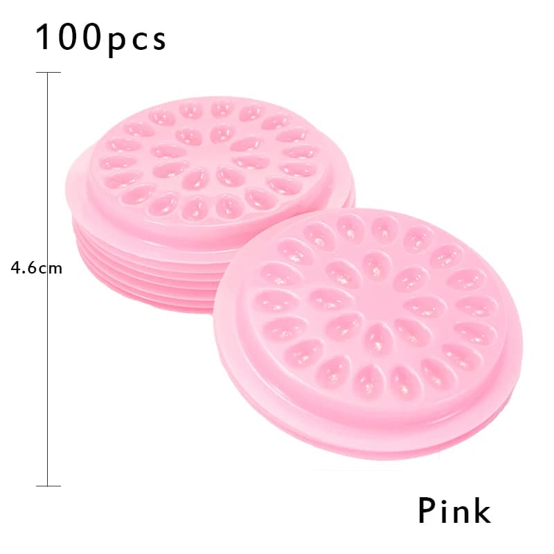 Bloemvormige plastic lijmhouder voor wimperextensions