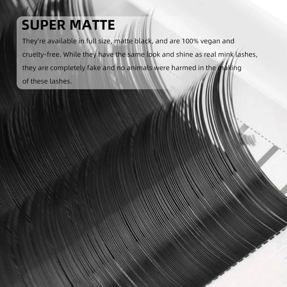 Super Matte Zwart C/D Krul Volume en Klassieke Wimpers