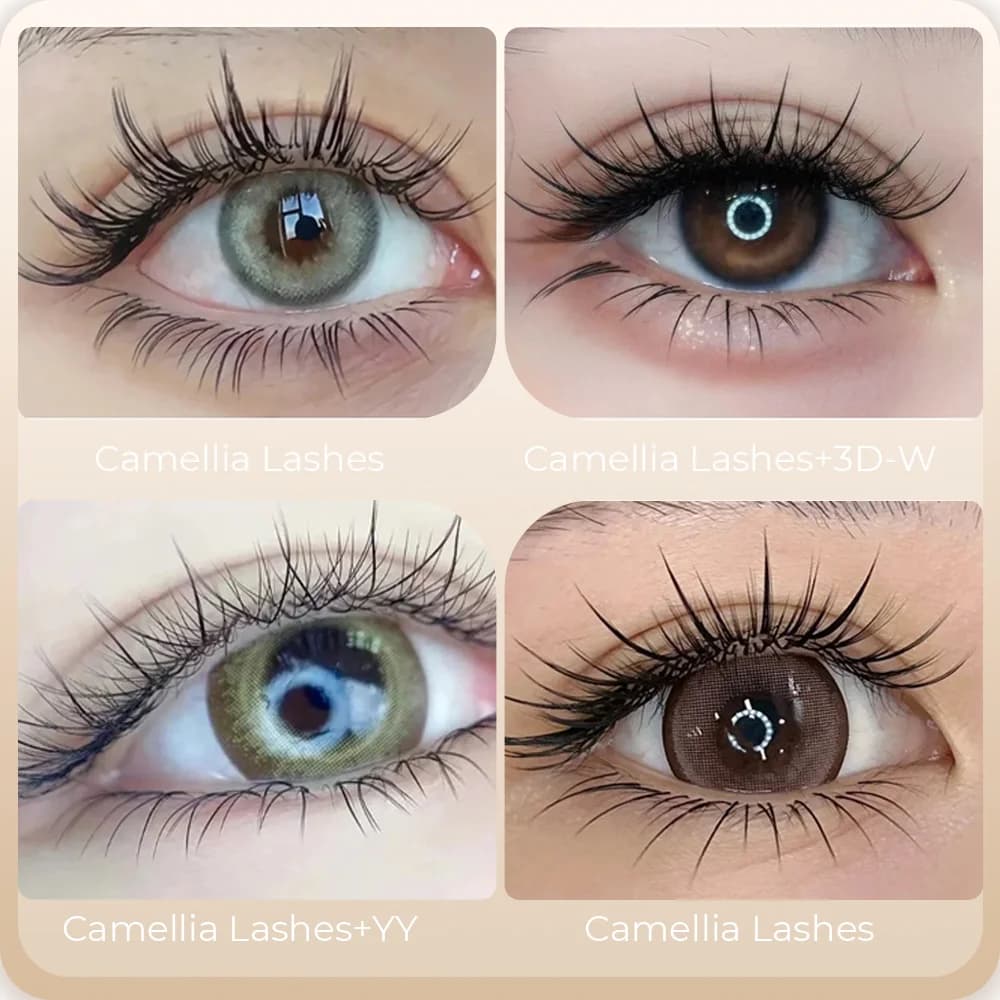 Camellia Bloom Individuele Kunstwimper Extensions met Lijm