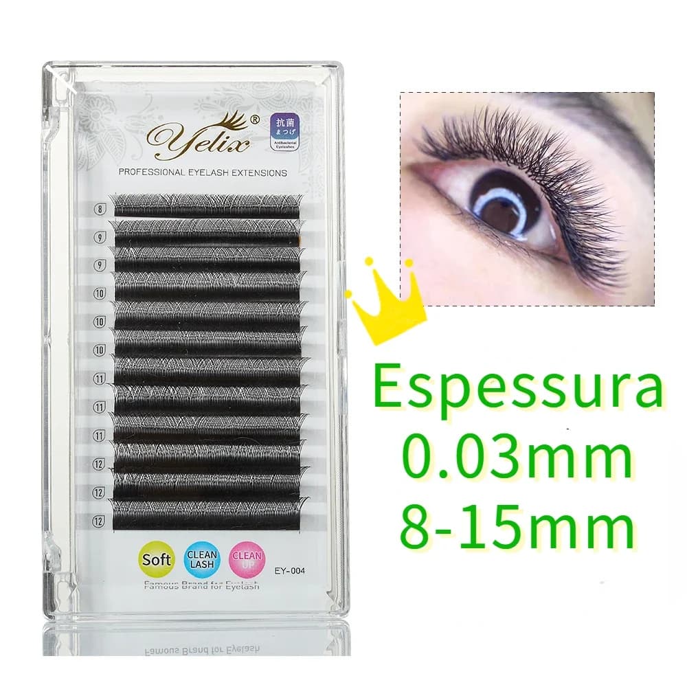 Y-vorm YY voorgevormde waaier wimperextensions 0,05 mm C-krul