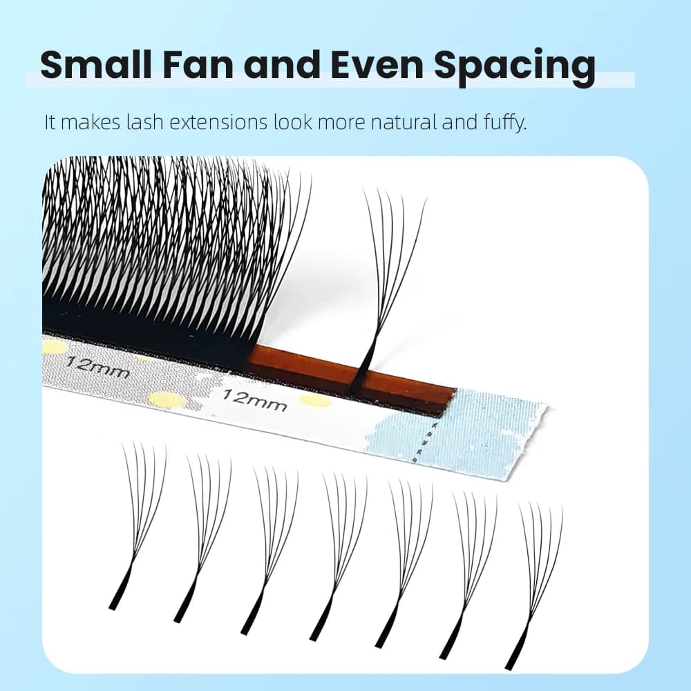 Smalle 5D W-vormige Voorgemaakte Volume Fan Wimperextensions