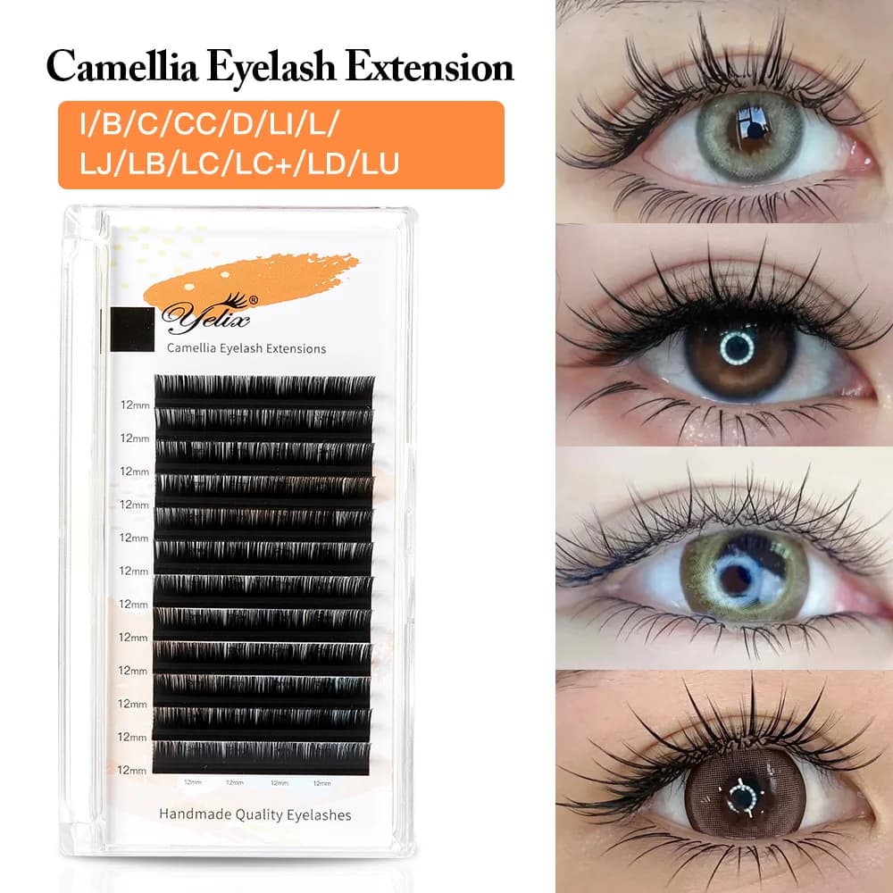 Camellia Bloom Natuurlijke Zachte Individuele Wimperextensions