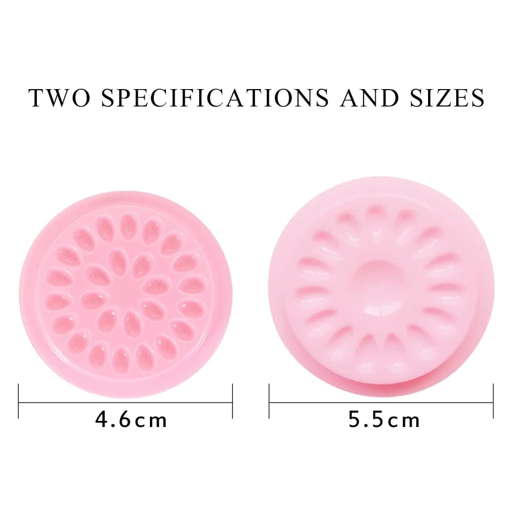 Bloemvormige plastic lijmhouder voor wimperextensions