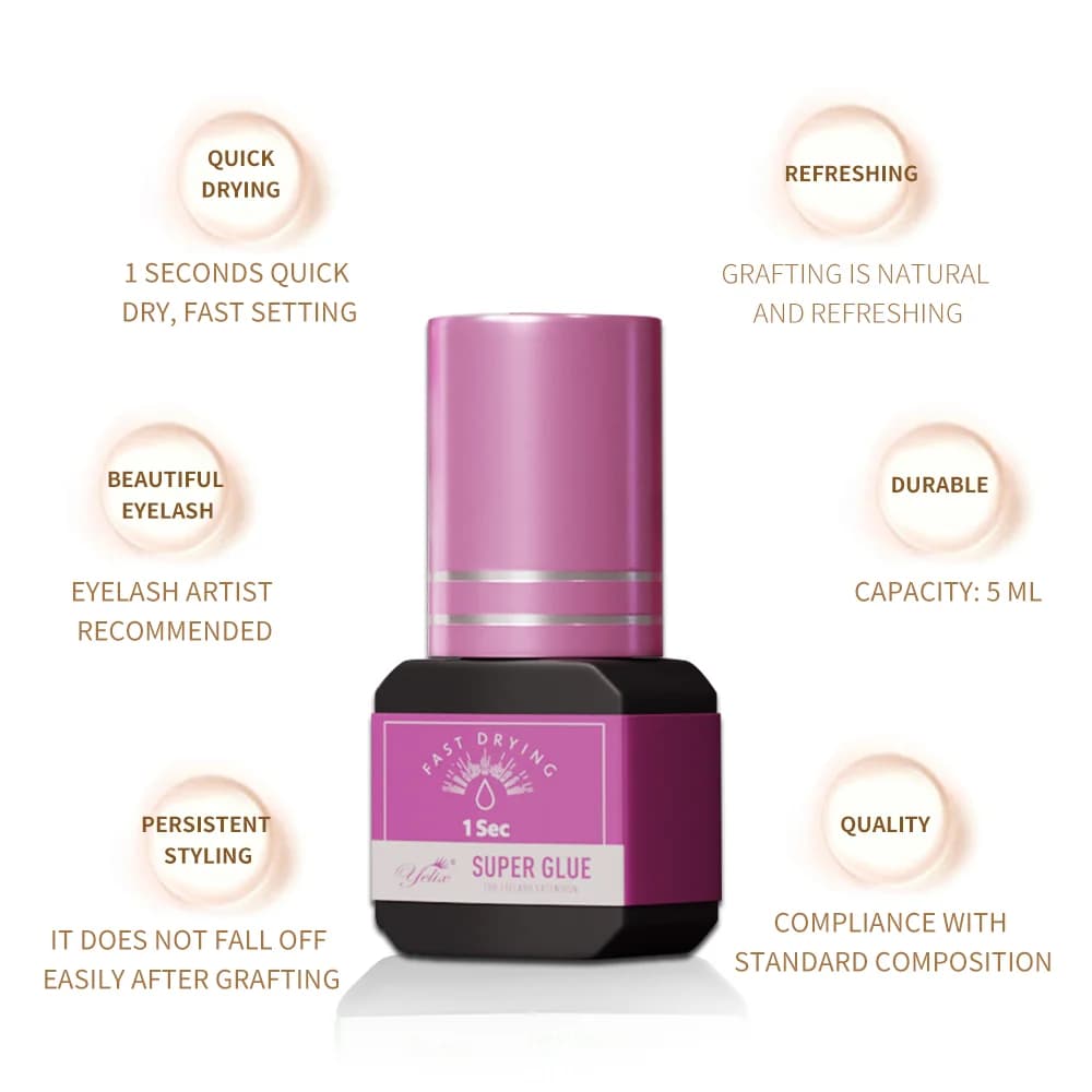 Professionele Lijm voor Wimperextensions 5ml 3-pack