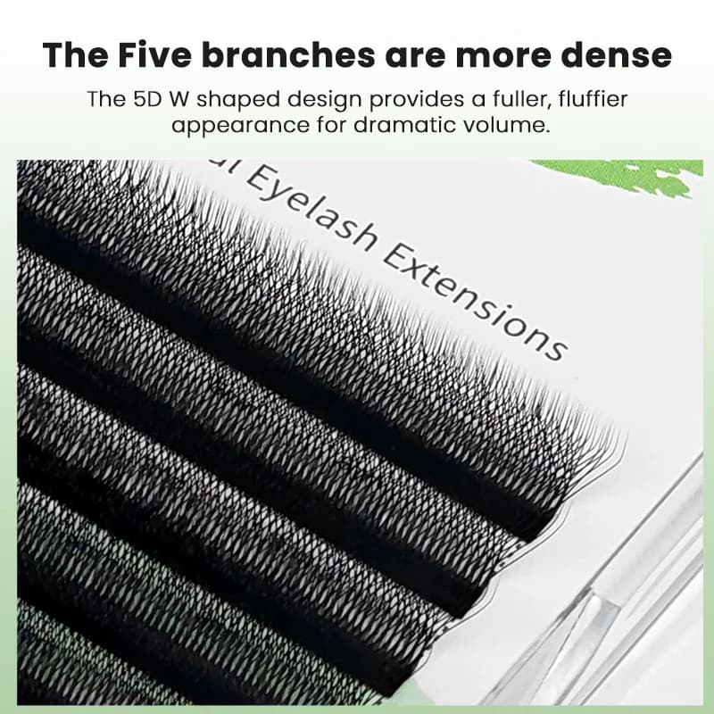 5D W-vorm Voorgevormde Volume Wimperextensions