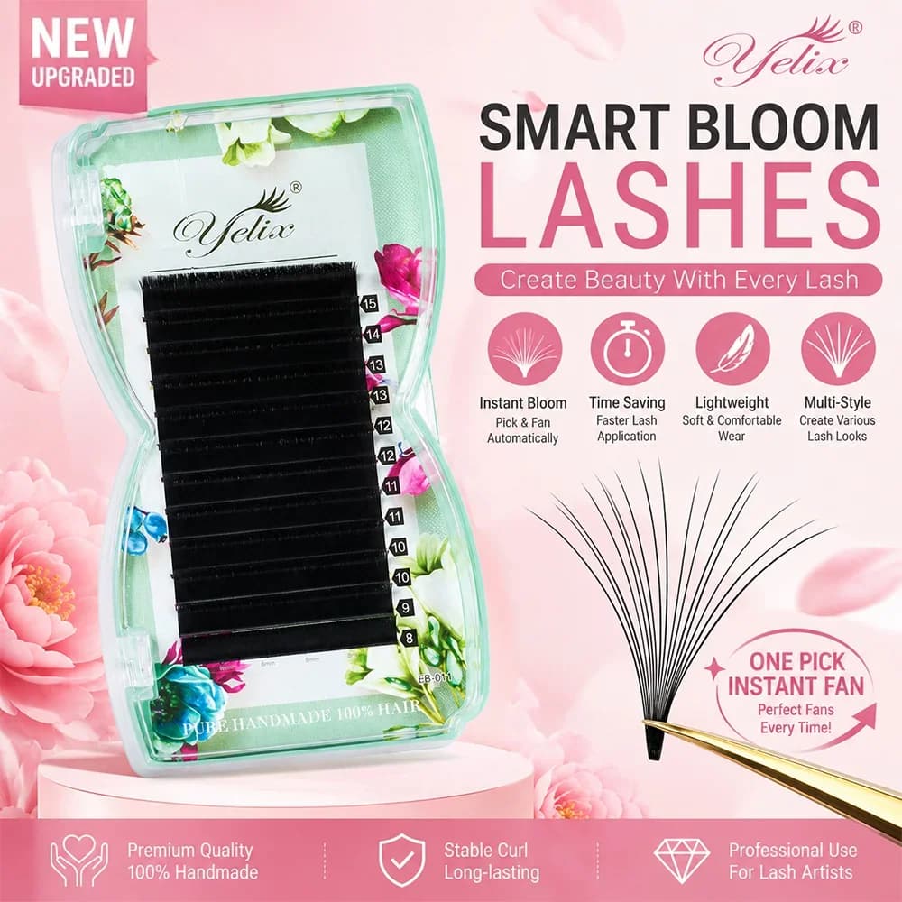 Easy Fanning Smart Bloom gemengde lengte wimpers