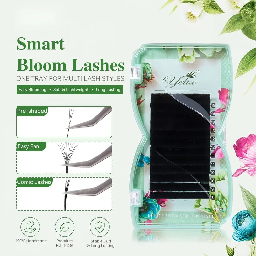 Smart Bloom W-vormige voorgevormde volume wimperextensions