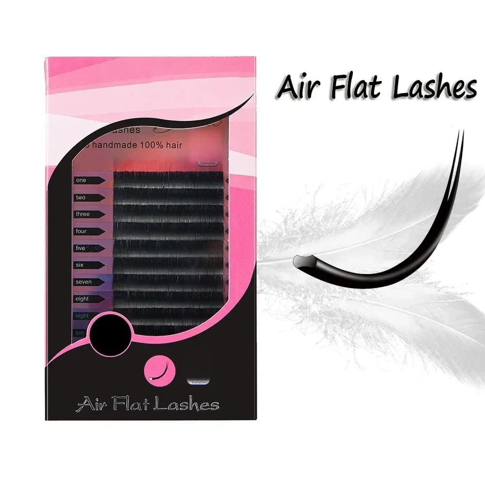 Air ultra-zachte platte ellips tip individuele wimperextensions