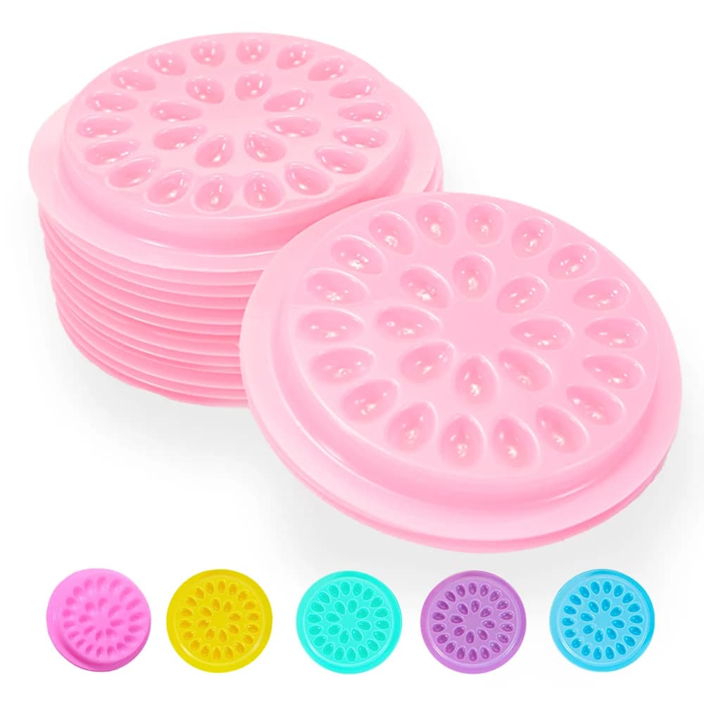 Bloemvormige plastic lijmhouder voor wimperextensions