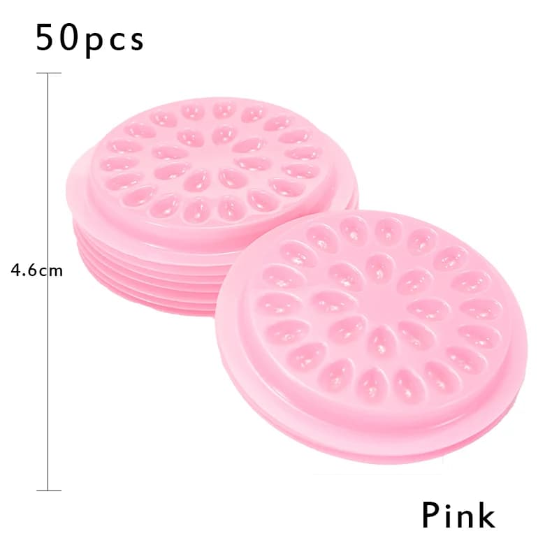 Bloemvormige plastic lijmhouder voor wimperextensions