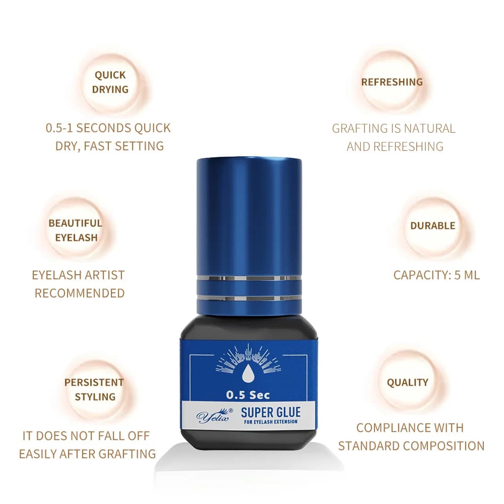 Professionele Lijm voor Wimperextensions 5ml 3-pack
